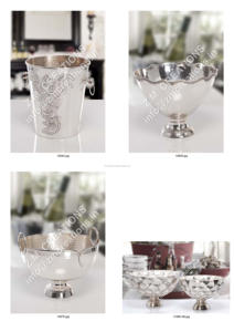Support de bouteille en aluminium argenté de qualité supérieure, seau rafraîchisseur contemporain de table pour la maison, l'hôtel, les restaurants et les fêtes - Product Image 3