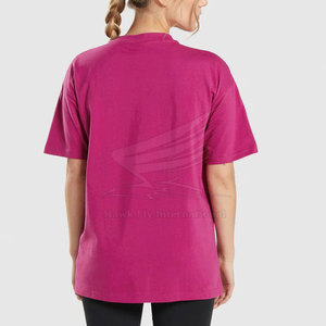 T-shirt en toile pour femme de haute qualité - Léger, couleur et logo personnalisés, respirant, 100% coton, vêtements décontractés - Product Image 2