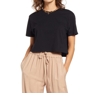 Tops courts pour femmes à prix avantageux, pour le sport, manches courtes, respirants et extensibles. - Product Image 1