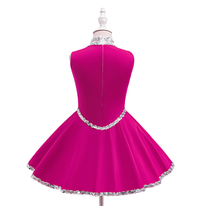 Vestido de Uniforme de Animadoras con Lentejuelas para Niñas, Ropa Personalizada Brillante para Actuaciones en Escenario, Ropa de Baile para Competencia Infantil, Venta al por Mayor OEM - Product Image 2