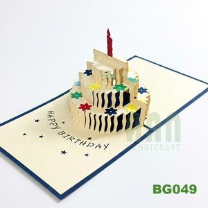 Tarjetas de felicitación 3D pop-up personalizadas con impresión UV y offset para cumpleaños, en venta en ANN HANDICRAFT - Product Image 2