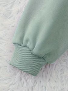 Sudadera Verde de Cuello Redondo para Mujer Hardihood International, Estampado Geométrico, Tejido de Punto, Informal, para Primavera, Mezcla de Algodón, Transpirable - Product Image 3