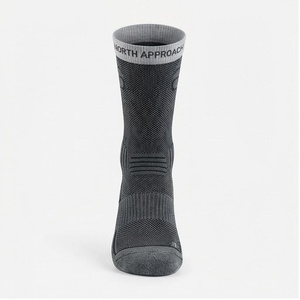 Crew <b>Socks</b> Geometric Pattern Blue Breathable <b>Running</b> <b>Socks</b> for Adults Spring Season - Product Image 1