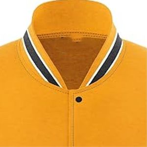 Autumn Men's Custom Logo Varsity College Jackets Long Sleeve Blank Baseball Jacket With <b>Plain</b> Dyed Winter Jacket - Product Image 2
