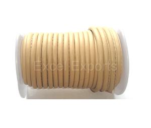 One-Sided Stitched 4mm and 5mm Lambskin <b>Leather</b> Cords Straight Stitched Nappa <b>Leather</b> Cords for Bag Use - Product Image 5