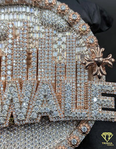 Pendentif de luxe en forme de pièce de monnaie Hip Hop Chief en or massif, serti de diamants VVS cultivés en laboratoire, en argent sterling 925, bijoux personnalisés - Product Image 6