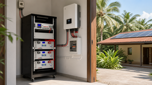 Batterie au lithium LiFePO4 de stockage d'énergie domestique photovoltaïque à grande capacité 51,2 V 200 Ah montée en rack avec puissance de sortie de 5 à 10 kW pour réseau électrique - Product Image 5