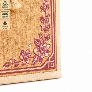 กระเป๋าผ้ากระสอบป่านพิมพ์โลโก้ตามสั่ง 300 GSM หูหิ้วเชือก กระเป๋าช้อปปิ้งนำกลับมาใช้ใหม่ ขายส่ง รับผลิต OEM แบรนด์ส่วนตัว ผู้ผลิต ผู้ส่งออก - Product Image 4