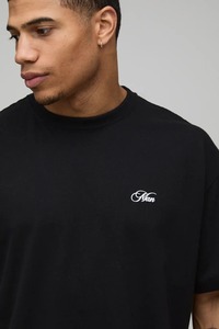 Camiseta Negra Extra Grande para Hombre con Diseño Floral de Rosas Azules en la Espalda, Estilo Urbano, Manga Corta, Cuello Redondo, Jersey de Algodón - Product Image 2