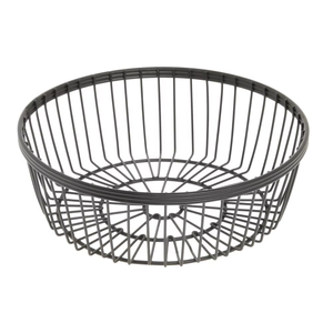 Corbeille à fruits géométrique nordique en fil métallique, panier de rangement creux en fer noir, présentoir de comptoir de cuisine pour pain et snacks, pièce maîtresse - Product Image 5