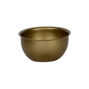 Maceta de Metal Dorado con Acabado Desgastado, Maceta Moderna de Lujo con Borde Festoneado para Plantas Suculentas, Juego de Macetas para Decoración del Hogar - Product Image 2