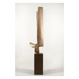 Estatua Decorativa Moderna de Aluminio de Alta Gama – Adorno para Vestíbulo y Recepción de Oficina - Product Image 4