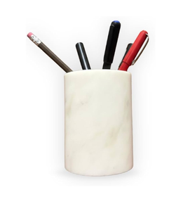 Portalápices de mármol para papelería, organizador de escritorio para profesores, estilo simple, soporte para bolígrafos de mármol, decoración del hogar, tarro de almacenamiento - Product Image 2
