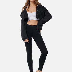 Veste universitaire pour femme, coupe courte, avec broderie personnalisée, manches en cuir, en laine, tissu doux, style mode - Product Image 6