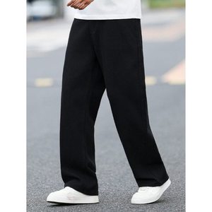 Jean en denim noir pour homme, style vintage rétro, coupe droite, taille haute, coupe bootcut, écologique, jambe large, coupe ample, tailles 28-42 - Product Image 4