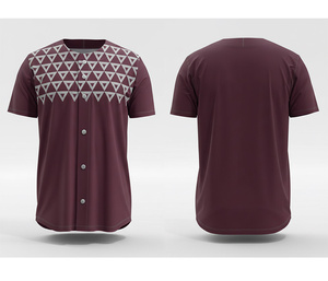 เสื้อเบสบอลทีมแบบสั่งทำพิเศษ พิมพ์ลายแบบซับลิเมชั่น |   ชุดเบสบอลทีมพร้อมโลโก้และหมายเลขแบบกำหนดเอง |   โพลีเอสเตอร์ที่ระบายอากาศได้ดี - Product Image 6