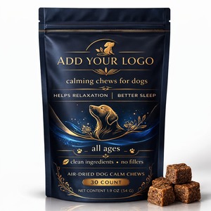 Friandises Apaisantes Bio OEM pour Animaux – Bouchées Tendres à l'Huile de Graines de Chanvre pour Chiens et Chats – Soulagement Rapide de l'Anxiété, Relaxation Instantanée, Absorption Rapide, Naturel - Product Image 1