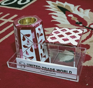 Dernière incrustation en résine Mubkhar Bakhoor et boîte en acrylique avec plateau en acrylique pour Ramdan, spécial par international - Product Image 3