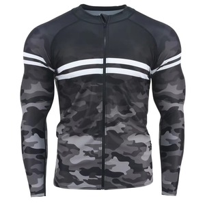 Custom Logo Mens Rash Guard Compression Sports T Shirt For Gym Fitness Training Running Workout <b>Surfing</b> And Outdoor Sports - Product Image 2