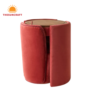 Modern Girls Dressing <b>Table</b> Corner Set - Oak Wood Beauty Vanity with <b>Mirror</b> & Chair Cheap Collection - Product Image 1