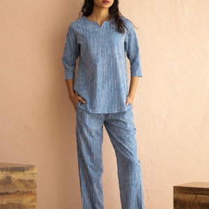 Robe de nuit pour femme à manches longues, en coton tricoté, pour l'automne, vêtement de nuit décontracté pour la maison, haut ample et confortable - Product Image 5