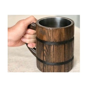 Top Selling Durable Natural Wooden Mug Eco Friendly Drinking <b>Cup</b> for Coffee Tea <b>Cold</b> Beverages Available At Competitive Price - Product Image 1