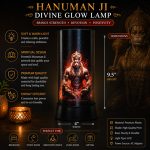 Hanuman Ji LED <b>Table</b> <b>Lamp</b> Divine Bajrangbali Meditation Night Light Spiritual Decorative Lighting for Bedroom Temple Living Room - Product Image 5