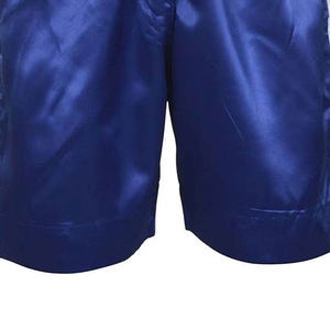 Pantalones Cortos de Boxeo Azules para Hombre al por Mayor con Cintura Blanca, Rayas Laterales, Ajuste Holgado, Transpirables, de Secado Rápido, Bordado 3D, Artes Marciales - Product Image 6