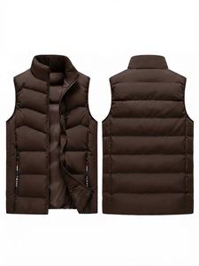Vêtements ZEDDISH pour hommes, veste d'hiver coupe-vent respirante légère, col montant, manches à volants, polyester/coton - Product Image 3