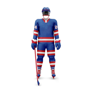 Uniforme de Hockey sobre Hielo Personalizado, Conjunto Deportivo de Alto Rendimiento, Jersey y Pantalones, Tela Flexible y Transpirable para Clubes y Academias de Adultos y Jóvenes - Product Image 1
