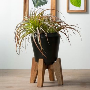 Urne en bois de Sheesham artisanale avec métal - Vase décoratif en gros - Product Image 3