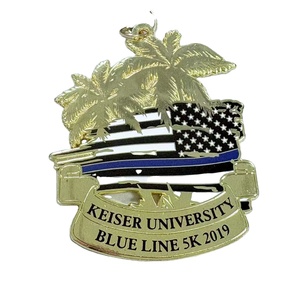 Customized Hard enamel Metal Crafts with Black Nickel Gold Silver Copper Glitter Finish Medals - Product Image 2