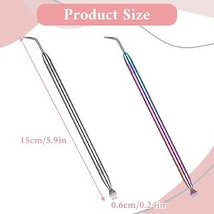 Herramientas de Cuidado Personal: Separador de Pestañas de Acero Inoxidable con Peine Separador para Extensiones de Pestañas - Product Image 2