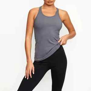 <b>Crop</b> Tank <b>Tops</b> Women Solid 100% Cotton Breathable Front Logo Jersey Fabric Summer Sleeveless Streetwear <b>Tops</b> Bulk Supplier - Product Image 1