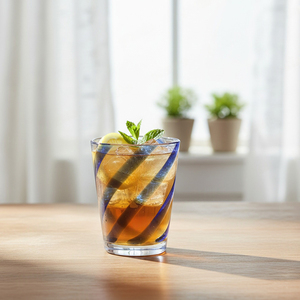 [Holar] Vasos de Plástico Reutilizables de 21 oz, Diseño Simple con Rayas Azules, Hechos en Taiwán, Resistentes a los Golpes, para Bares, Campamentos y Restaurantes - Product Image 5