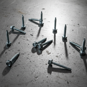 Hex Washer Head External Hex Drive Self Drilling <b>Screw</b> / <b>Galvanized</b> Self Tapping <b>Screw</b> Carbon Steel Inch Coarse Thread Class 4.8 - Product Image 1