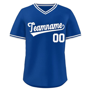 Maillot de baseball personnalisable de haute qualité pour équipe, imprimé par transfert thermique, 100 % polyester, manches courtes, nouveau style, vente en gros - Product Image 3