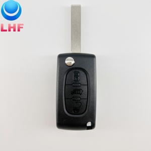 Ce0523 không có pin sửa đổi lật 3 nút từ xa Vỏ chìa khóa xe cho <span class=keywords><strong>Fiat</strong></span> Scudo cho Peugeot đối tác chuyên gia cho Citroen berlingo DIS - Product Image 4