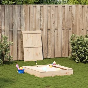 Parc de jeu carré en bois de pin massif naturel, durable, pour enfants - Product Image 3