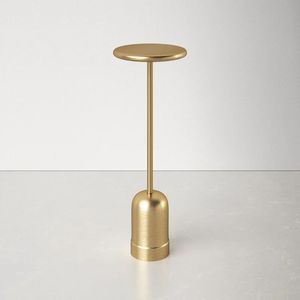 Round Accent Metal Drink <b>Table</b> For <b>Sofa</b> <b>Side</b> Decor With Stylish Shape And Durable Functional Construction - Product Image 1