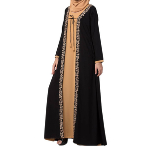 Vente en gros de robes maxi Abaya islamiques pour femmes, taille plus, adultes, respirantes, légères, à séchage rapide, personnalisées en coton de soie - Product Image 5