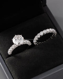 Igi/gia เพชรเจียระไนแบบวินเทจ14K แหวนแต่งงานสีขาว/แหวนหมั้นทองคำขาวสำหรับงานครบรอบงานปาร์ตี้ - Product Image 1