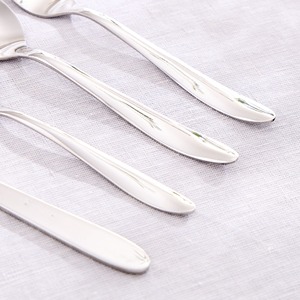 Ensemble de couverts élégants en acier inoxydable, finition miroir haute brillance, résistant à la rouille, vaisselle de mariage, 4 pièces, ustensiles de service - Product Image 2
