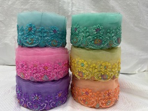 High Quality Embroidery <b>Net</b> Lace <b>Fabric</b> for Wedding Dress, Evening Gown, Bridal Veil, Party Wear and Fashion Garments by the Yar - Product Image 2