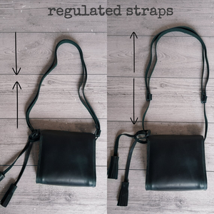 Green Leather Shoulder Bag <b>Small</b> Crossbody <b>Purse</b> Women Clutch Handmade Handbag Compact Cross Body Bag Gift for Women - Product Image 6