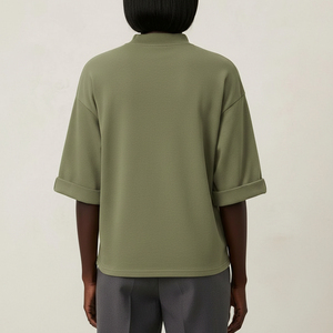 Camiseta de Verano para Mujer, Talla Grande, Personalizada, 100% Algodón Jersey, Cuello Redondo, Impresión Personalizada, Fabricación Directa de Fábrica, Talla OEM - Product Image 3