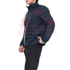 Travel Ready Puffer <b>Jacket</b> <b>Lightweight</b> Quilted Outerwear High Neck Secure Zip Closure Easy Pack For <b>Men</b> - Product Image 5