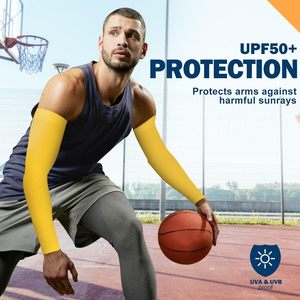 Manguitos de brazo unisex refrescantes de spandex elástico para deporte, cómodos, con protección UV, personalizables bajo demanda. - Product Image 2