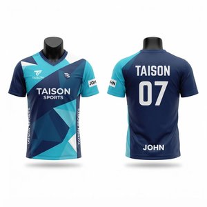 เสื้อเทเบิลเทนนิสพรีเมียม 240 กรัม โพลีเอสเตอร์ ชุดกีฬา พิมพ์ลายแบบรีดร้อนตามสั่ง ระบายอากาศ แห้งเร็ว ไซส์ใหญ่ - Product Image 1