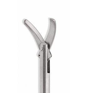 Ciseaux MIS Premium à lames entièrement courbées, tige de 5 mm, longueur de travail de 17 cm, longueur totale de 30 cm, poignée ronde à pression – ZETOMEDPRO - Product Image 3